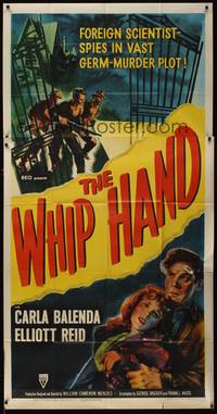 1a687 WHIP HAND style A 3sh '51 Cold War germ warfare & spies from 56 years ago!