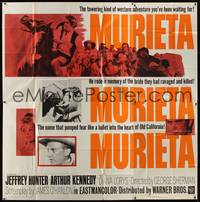 1a269 MURIETA 6sh '65 Jeffrey Hunter as Joaquin Murieta, the avenger who scourged all El Dorado!