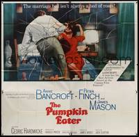 1a298 PUMPKIN EATER 6sh '64 Anne Bancroft, Peter Finch, a marriage bed isn't always a bed of roses!
