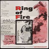1a305 RING OF FIRE 6sh '61 it closes on David Janssen & Joyce Taylor minute by minute!