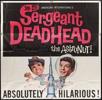 1a311 SERGEANT DEADHEAD 6sh '65 different art of Frankie Avalon & Deborah Walley on rocket!