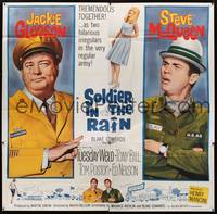 1a320 SOLDIER IN THE RAIN 6sh '64 misfit soldiers Steve McQueen & Jackie Gleason, Tuesday Weld!