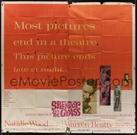 1a322 SPLENDOR IN THE GRASS 6sh '61 Natalie Wood, Warren Beatty, directed by Elia Kazan!
