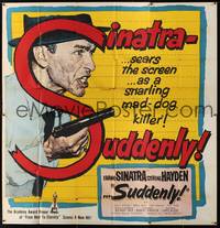 1a329 SUDDENLY 6sh '54 would-be savage sensation-hungry Presidential assassin Frank Sinatra!