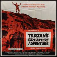 1a336 TARZAN'S GREATEST ADVENTURE 6sh '59 hero Gordon Scott lives his mightiest adventure!