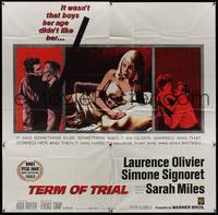 1a338 TERM OF TRIAL 6sh '62 teacher Laurence Olivier has an affair w/youngest girl in his class!
