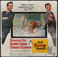 1a339 THAT FUNNY FEELING 6sh '65 sexy naked Sandra Dee in tub, Bobby Darin, Donald O'Connor