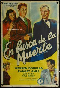 1a055 BELOW THE DEADLINE Argentinean '45 Warren Douglas takes over of his brother's illegal casino!