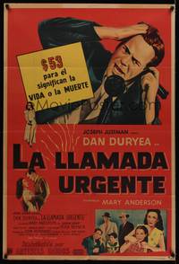 1a068 CHICAGO CALLING Argentinean '51 $53 means life or death for Dan Duryea!