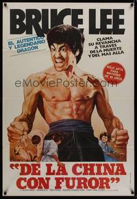 1a070 CHINESE CONNECTION Argentinean R80s art of barechested kung fu master Bruce Lee!