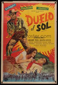 1a079 DUEL IN THE SUN Argentinean R54 sexy Jennifer Jones & Gregory Peck in King Vidor epic!
