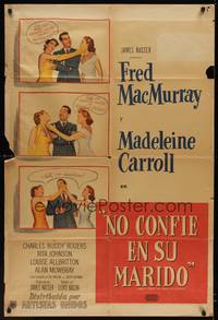 1a097 INNOCENT AFFAIR Argentinean '48 Fred MacMurray, sexy Madeleine Carroll!