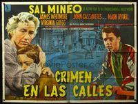 1a041 CRIME IN THE STREETS large Argentinean '56 directed by Don Siegel, Sal Mineo