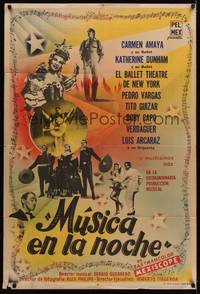 1a112 MUSICA EN LA NOCHE Argentinean '58 Carmen Amaya, Mexican music & dancing!
