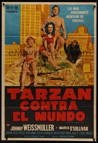 1a141 TARZAN'S NEW YORK ADVENTURE Argentinean '42 Weissmuller, O'Sullivan, Sheffield, Cheeta!