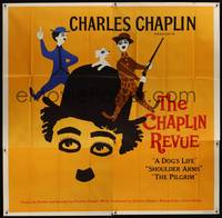 1b073 CHAPLIN REVUE 6sh '60 Charlie comedy compilation, great artwork by Leo Kouper!