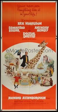 1b038 DOCTOR DOLITTLE 3sh '67 Rex Harrison speaks with animals, directed by Richard Fleischer!