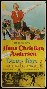 1b046b HANS CHRISTIAN ANDERSEN style A 3sh '53 art of Danny Kaye w/story characters!