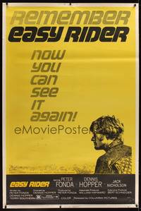 1b254 EASY RIDER 40x60 R72 Peter Fonda, motorcycle biker classic directed by Dennis Hopper!