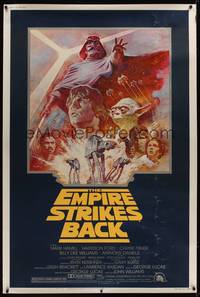 1b257 EMPIRE STRIKES BACK 40x60 R81 George Lucas sci-fi classic, cool artwork by Tom Jung!