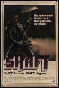 1b306 SHAFT 40x60 '71 classic image of Richard Roundtree, they got Shaft up to here!