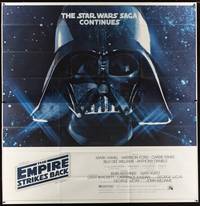 1b076 EMPIRE STRIKES BACK 6sh '80 George Lucas sci-fi classic, giant image of Darth Vader!