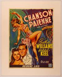 1b124 PAGAN LOVE SONG Belgian '50 sexy tropical Esther Williams, Howard Keel!