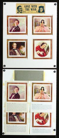 1b025 GONE WITH THE WIND drugstore counter poster + more R54 Clark Gable, Vivian Leigh
