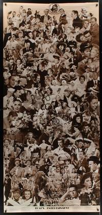 1b348 THAT'S ENTERTAINMENT commercial 35x76 '74 great photo collage of classic MGM stars!