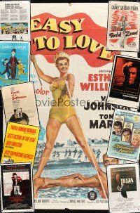 1c005 LOT OF 30 FOLDED ONE-SHEETS lot '57-'84 Easy to Love, Chaplin Revue, Torrid Zone + more!
