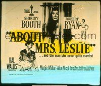 1c080 ABOUT MRS. LESLIE glass slide '54 Shirley Booth never quite married Robert Ryan!