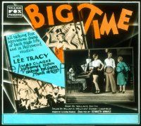 1c083 BIG TIME glass slide '29 Lee Tracy & Mae Clarke in a movie about making movies!