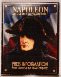 1c183 NAPOLEON presskit R81 Albert Dieudonne as Napoleon Bonaparte, Abel Gance classic!