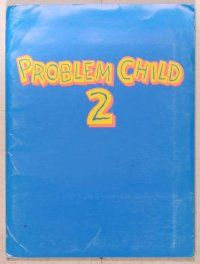 1c184 PROBLEM CHILD 2 presskit '91 John Ritter, Michael Oliver, Jack Warden, Amy Yasbeck