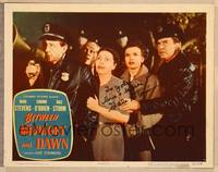 1d003 BETWEEN MIDNIGHT & DAWN signed LC #5 '50 by Gale Storm, who's with cop Edmond O'Brien!