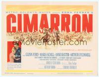 1d078 CIMARRON TC '60 directed by Anthony Mann, Glenn Ford, Maria Schell, cool artwork!