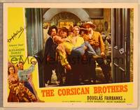 1d014 CORSICAN BROTHERS signed LC #7 R47 by Douglas Fairbanks Jr., holding unconscious twin brother!