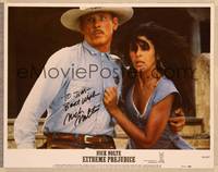 1d021 EXTREME PREJUDICE signed LC #3 '86 by Nick Nolte, who's close up with Marie Conchita Alonso!