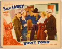 1d284 GHOST TOWN LC '36 cowboy Harry Carey saves Ruth Findlay from bad guys!