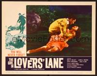 1d291 GIRL IN LOVERS' LANE LC #1 '60 close up of Brett Halsey finding Joyce Meadows after attack!