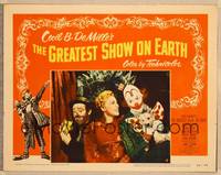 1d298 GREATEST SHOW ON EARTH LC #4 '52 best image of James Stewart, Betty Hutton & Emmett Kelly!