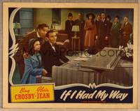 1d326 IF I HAD MY WAY LC '40 Bing Crosby & Gloria Jean at piano sing for roomful of people!