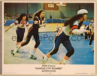 1d029 KANSAS CITY BOMBER signed LC #1 '72 by Raquel Welch, who's skating in the roller derby!