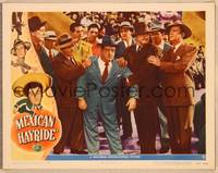 1d395 MEXICAN HAYRIDE LC #7 '48 Bud Abbott watches angry Lou Costello being grabbed by man men!