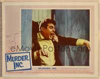 1d037 MURDER INC. signed LC #2 '60 by Stuart Whitman, who's being grabbed from behind!