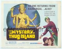 1d099 MYSTERY OF THUG ISLAND TC '65 Guy Madison on an island of strange rites & inhuman tortures!