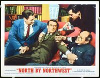 1d420 NORTH BY NORTHWEST LC #7 R66 Martin Landau forces Cary Grant to get drunk, Alfred Hitchcock