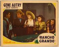 1d463 RANCHO GRANDE LC '40 Gene Autry & three pretty girls standing by roulette table!