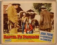 1d476 SANTA FE PASSAGE LC #7 '55 John Payne looks at Rod Cameron on ground!