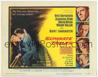 1d112 SEPARATE TABLES TC '58 Burt Lancaster desperately & violently craves Rita Hayworth!